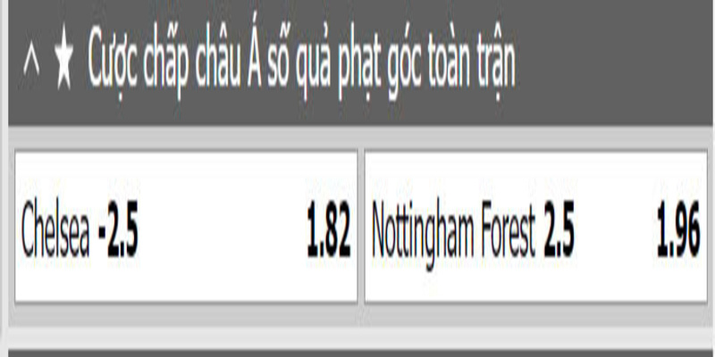 Kèo phạt góc và bảng tỷ lệ cược chi tiết cho tân thủ